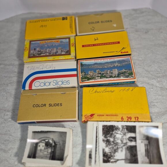 8 Boxes of Kodak Slides From Different Places and different Years. Italy, Rome. - Picture 1 of 9